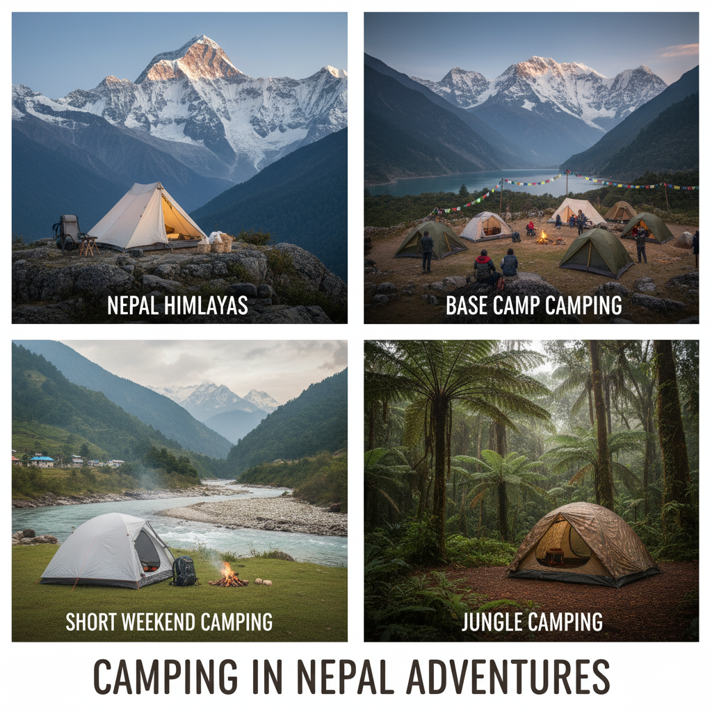 where you can camp in nepal with the camping gear list for beginners 
